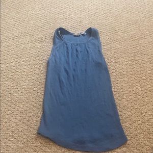 Free people blue ribbed tank top